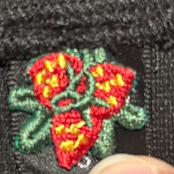 "NEW" Poof Apparel Ladies Small Black Faux Leather Trim Mini Skirt - Picture 2 of 15